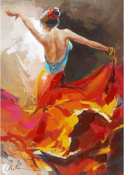 CORX Designs - Violin Women Painting Wall Art Canvas - Review