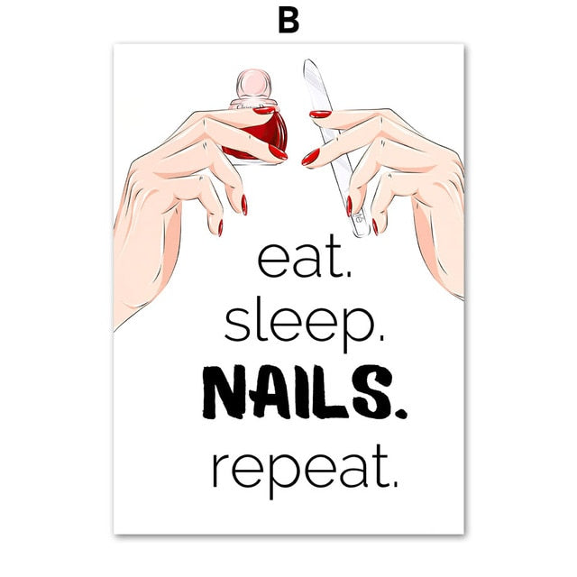 CORX Designs - Nail Salon Manicure Wall Art Canvas - Review