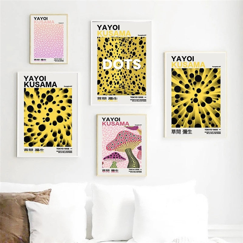 CORX Designs - Abstract Yayoi Kusama Gallery Wall Art Canvas - Review