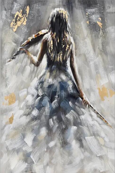 CORX Designs - Violin Women Painting Wall Art Canvas - Review