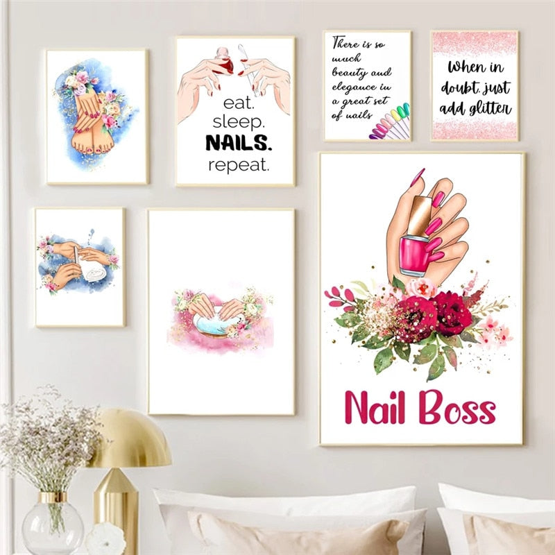 CORX Designs - Nail Salon Manicure Wall Art Canvas - Review