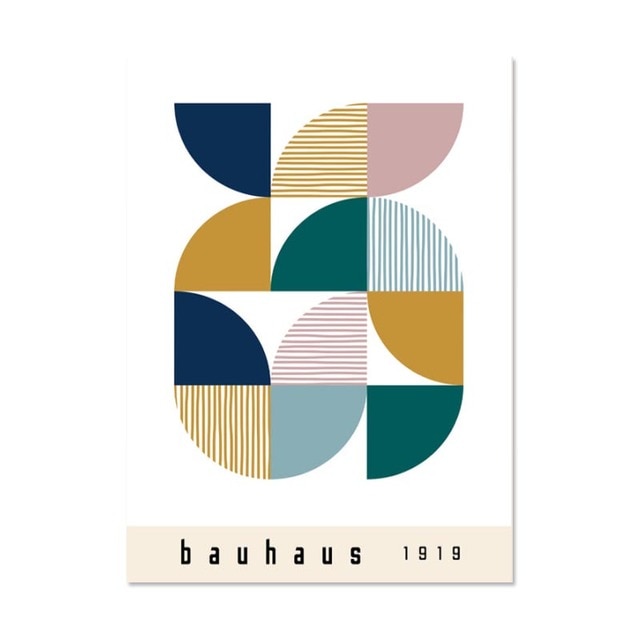 CORX Designs - Abstract Geometry Bauhaus Colorful Canvas Art - Review