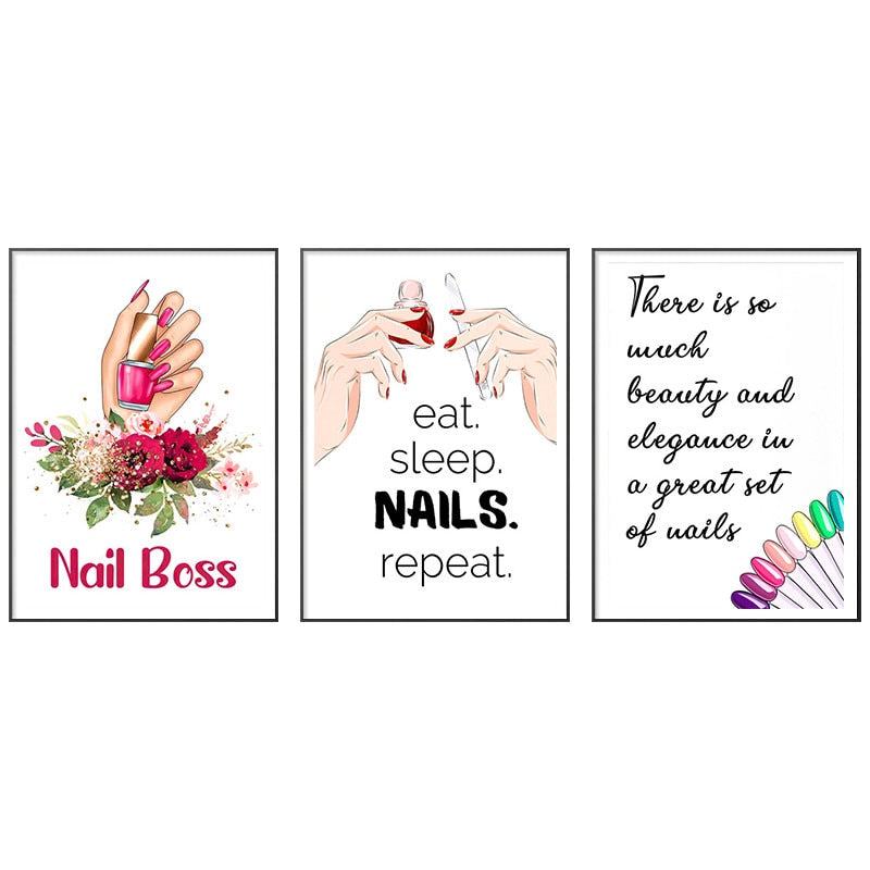 CORX Designs - Nail Salon Manicure Wall Art Canvas - Review