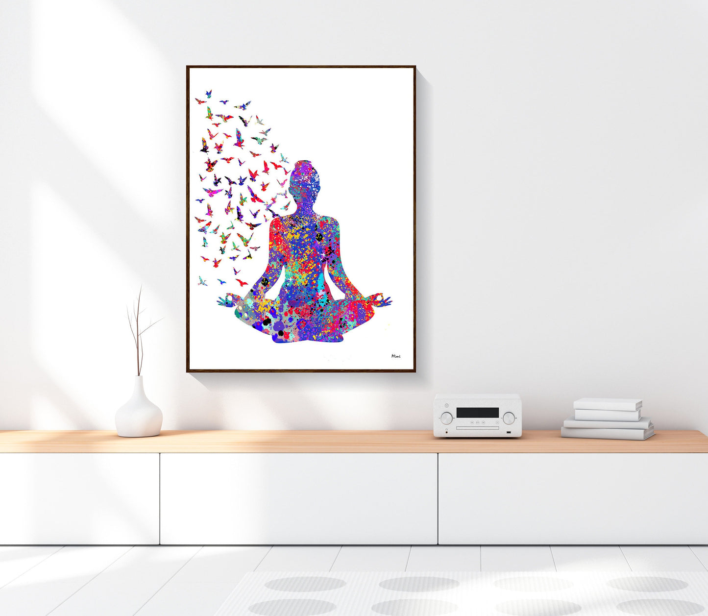 CORX Designs - Yoga Meditation Watercolor Canvas Art - Review