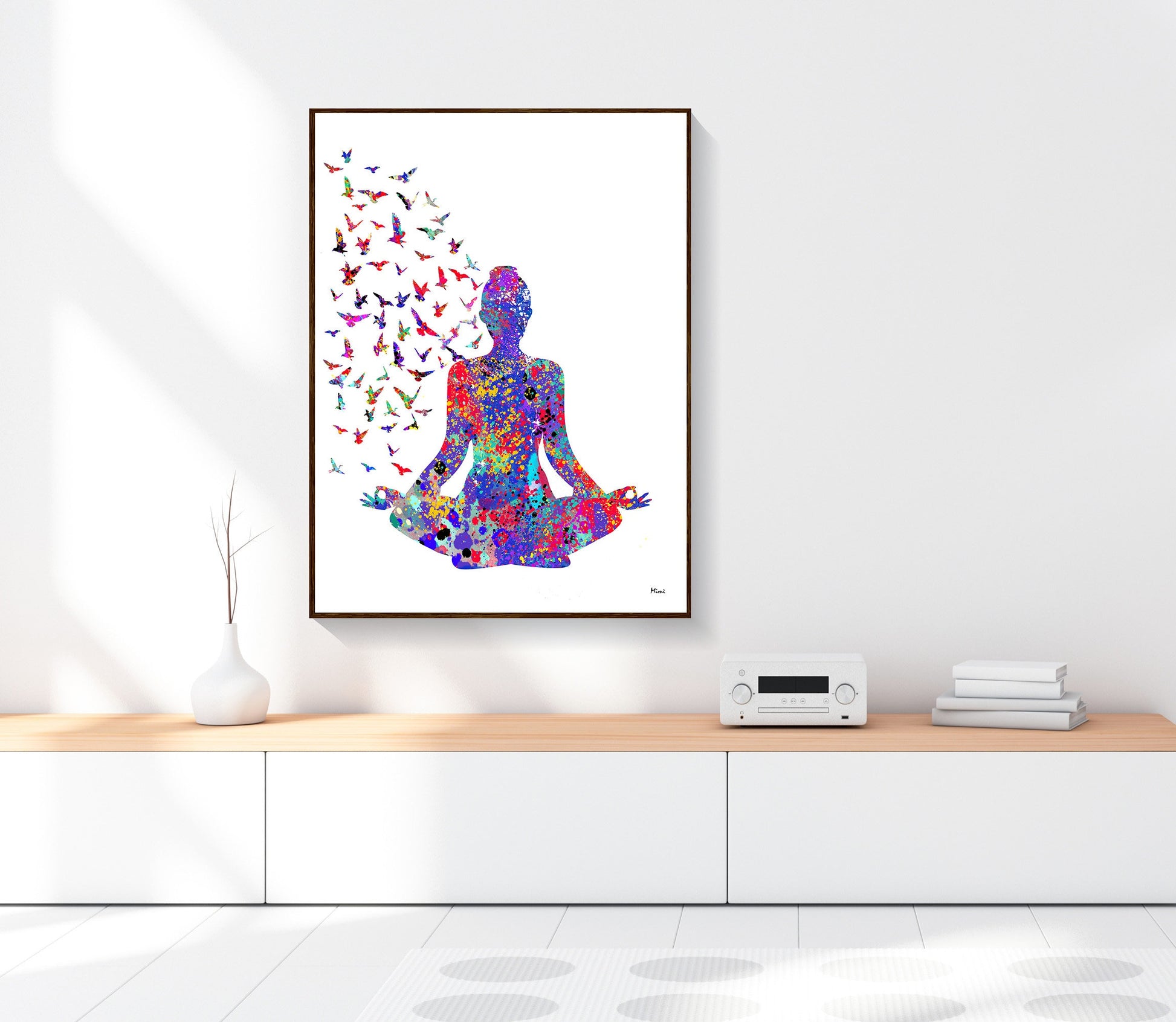 CORX Designs - Yoga Meditation Watercolor Canvas Art - Review
