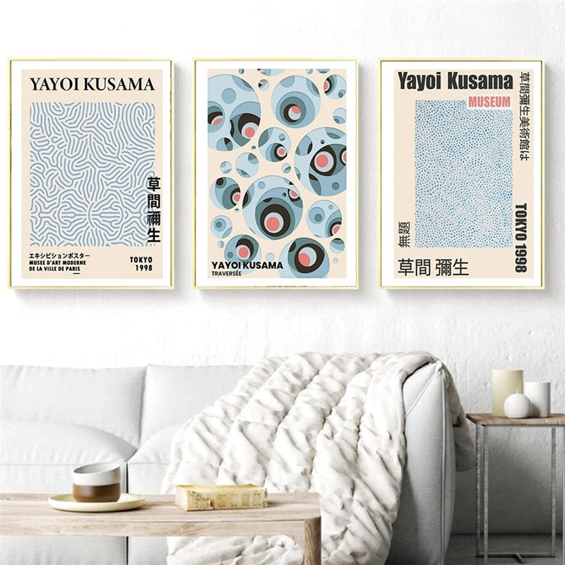 CORX Designs - Abstract Yayoi Kusama Pumpkin Gallery Wall Art Canvas - Review
