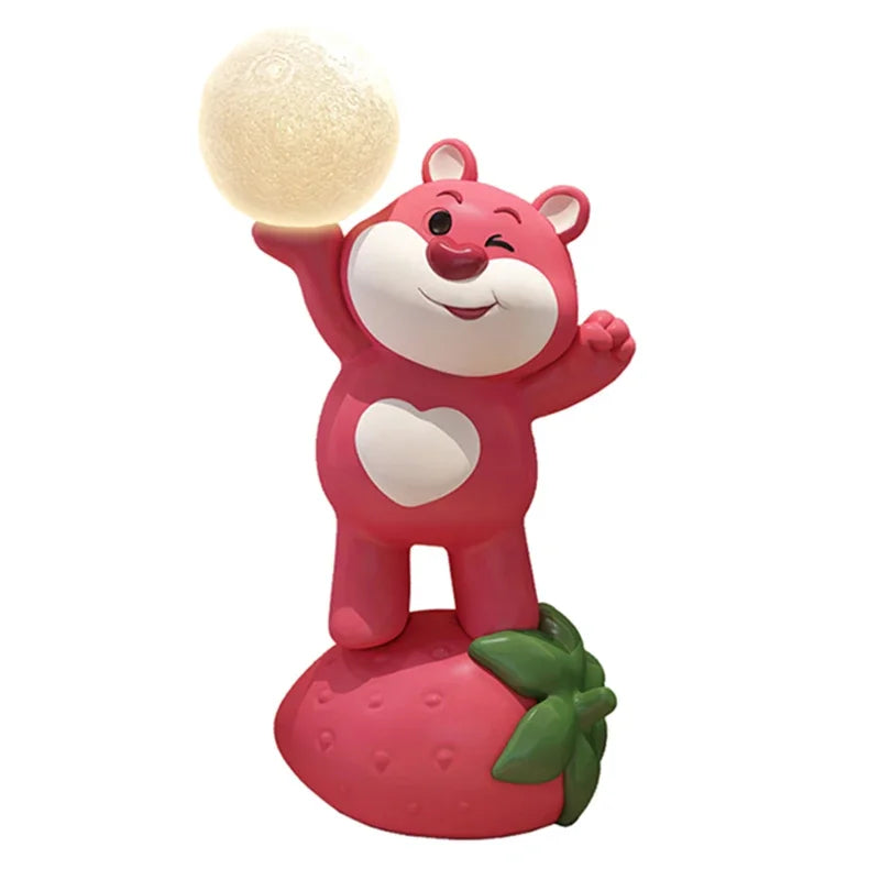 CORX Designs - Strawberry Pink Bear Floor Ornament with Lamp - Review