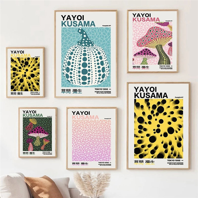 CORX Designs - Abstract Yayoi Kusama Gallery Wall Art Canvas - Review