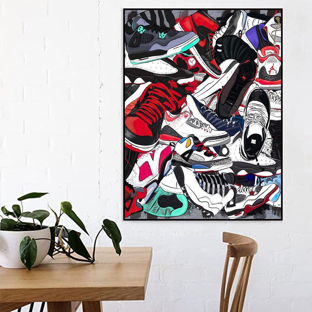 CORX Designs - Basketball Shoes Sneakers Wall Art Canvas - Review