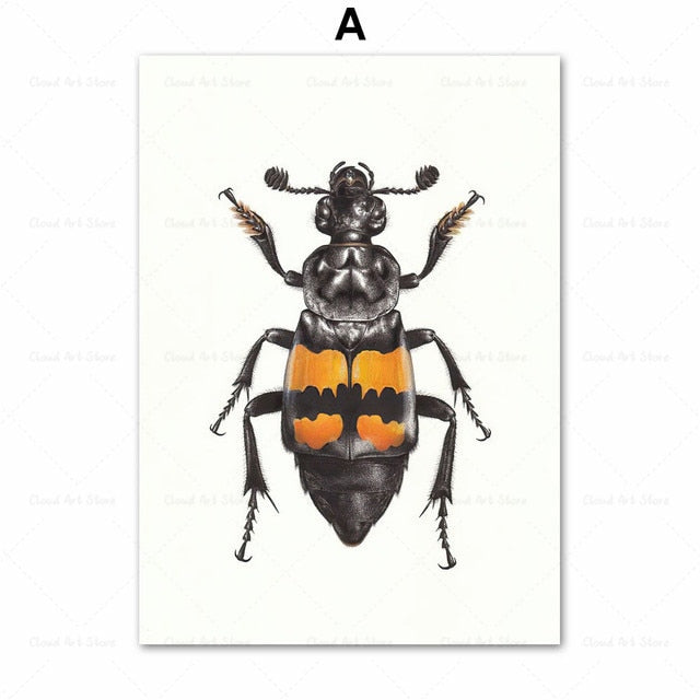 CORX Designs - Beetle Insect Bee Nursery Room Canvas Art - Review