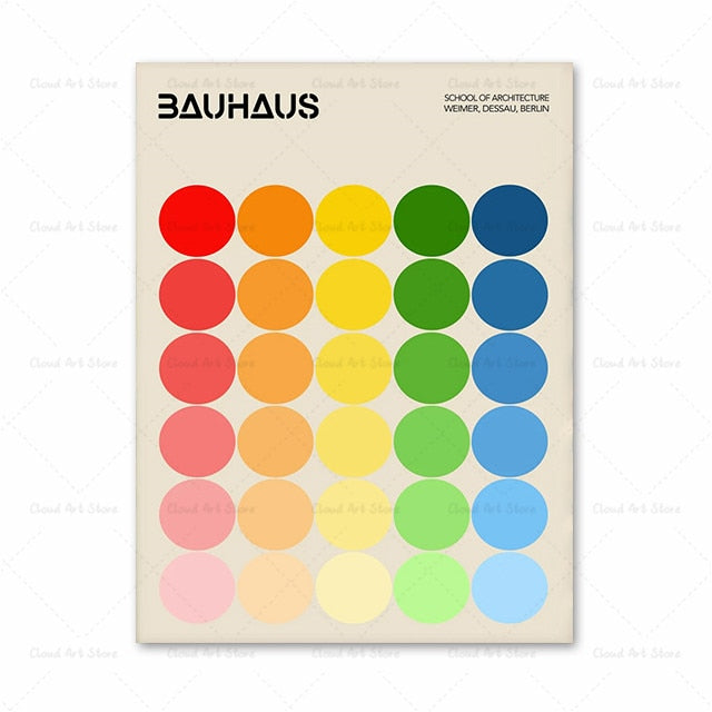 CORX Designs - Abstract Colorful Bauhaus Geometric Wall Art Canvas - Review