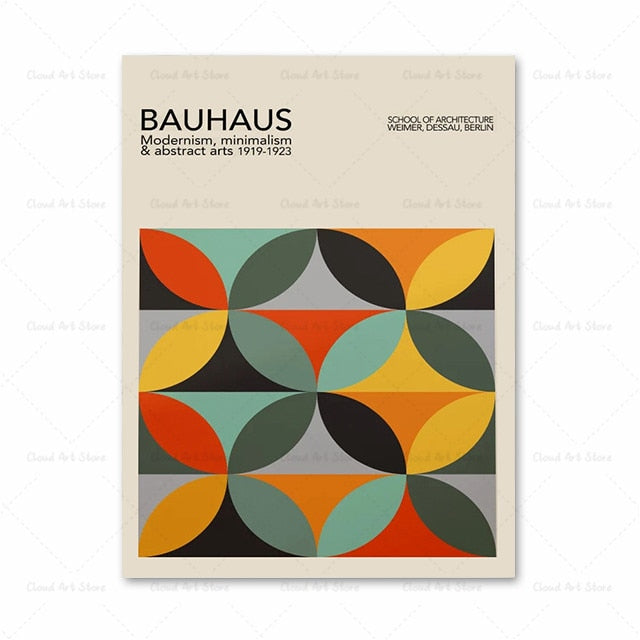 CORX Designs - Abstract Colorful Bauhaus Geometric Wall Art Canvas - Review