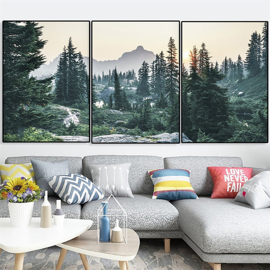 CORX Designs - Pine Tree Nature Landscape Canvas Art - Review