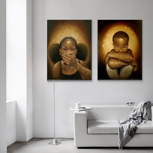 CORX Designs - Sad Children Crying Canvas Art - Review