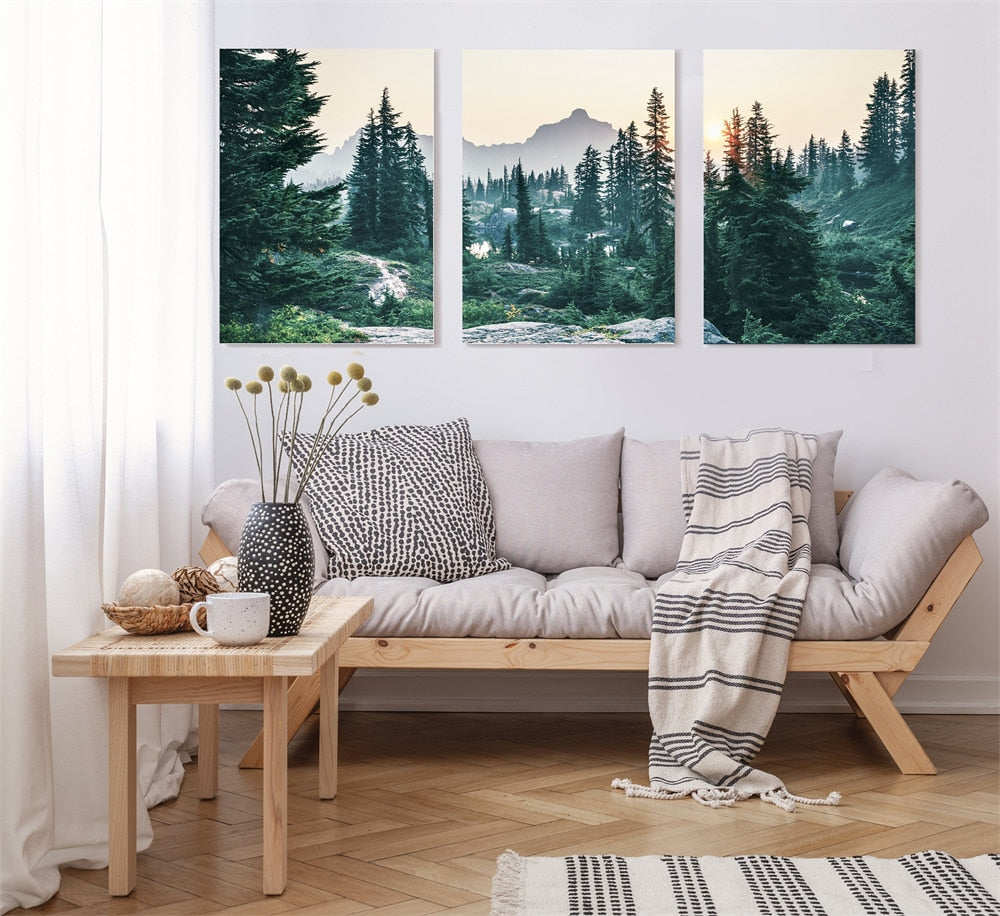 CORX Designs - Pine Tree Nature Landscape Canvas Art - Review