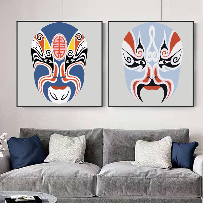 CORX Designs - Chinese Peking Opera Makeup Mask Canvas Art - Review