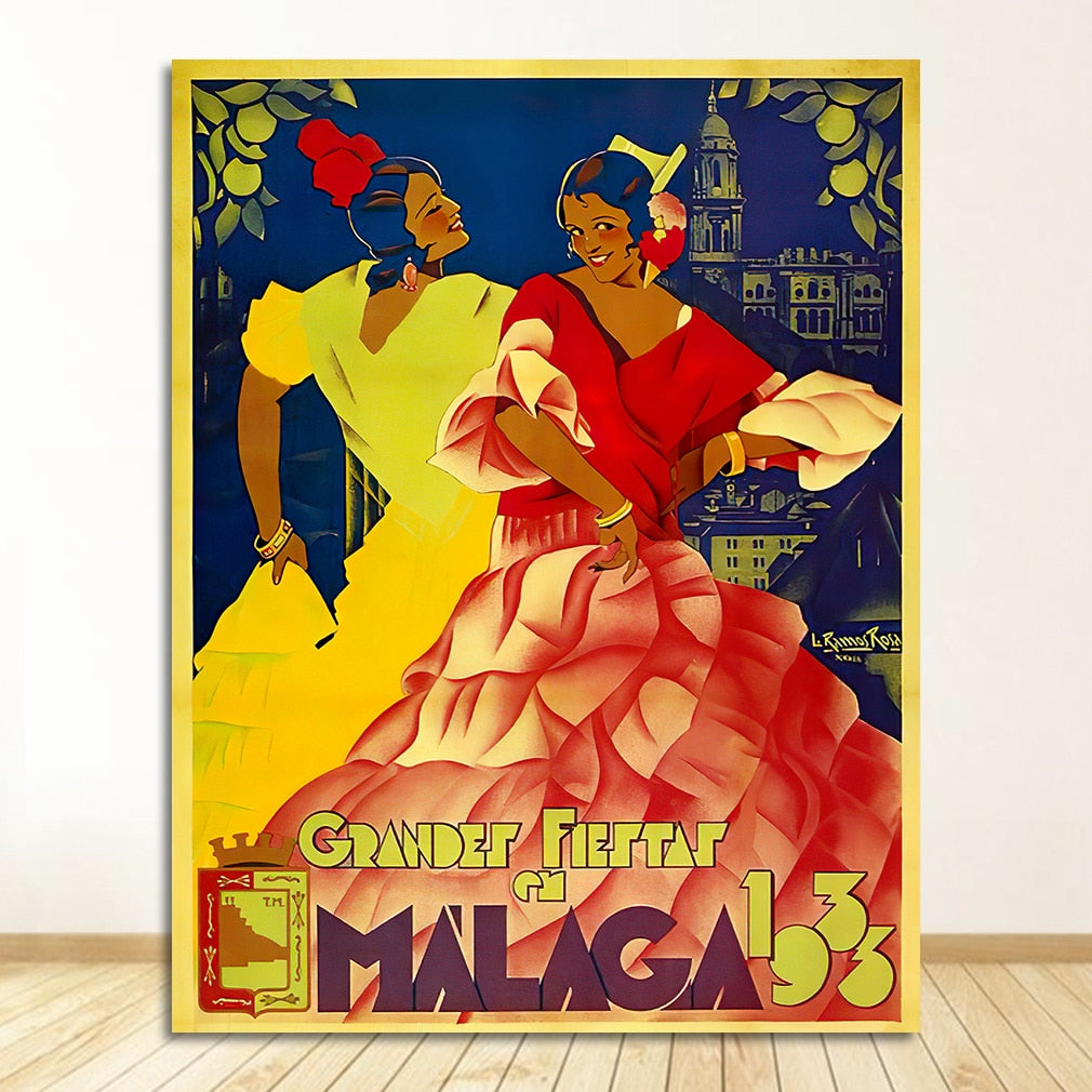 CORX Designs - Spanish Harbor City Malaga Travel Canvas Art - Review