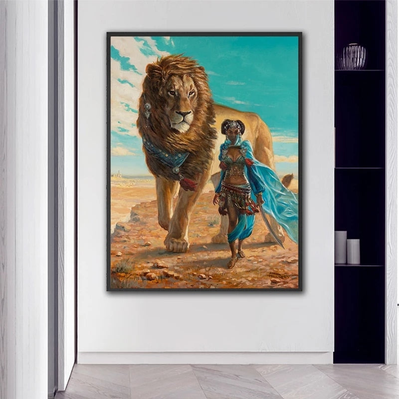 CORX Designs - African Woman With Lion Canvas Art - Review
