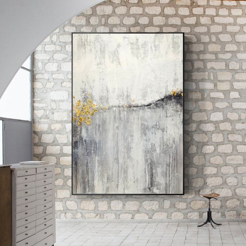 CORX Designs - Gray Marble Abstract Gold Line Canvas Art - Review