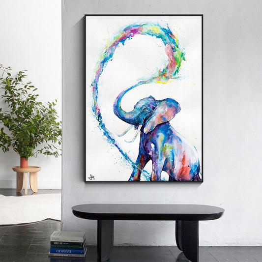 CORX Designs - Watercolor Elephant Wall Art Canvas - Review