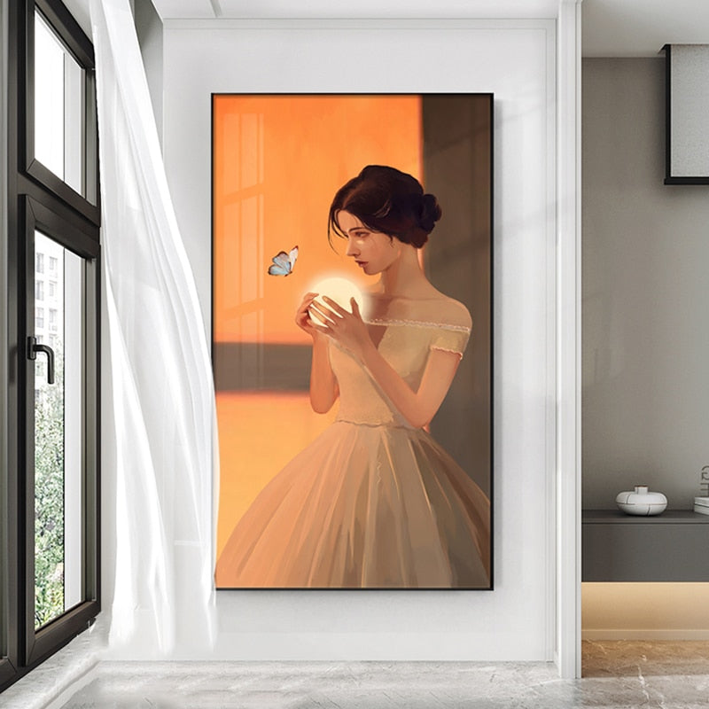 CORX Designs - Woman With Butterfly Canvas Art - Review