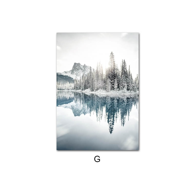 CORX Designs - Mystical Siberia Winter Snow Forest Canvas Art - Review