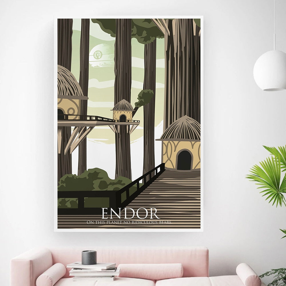 CORX Designs - Tatooine Hoth Endor Starwars Canvas Art - Review