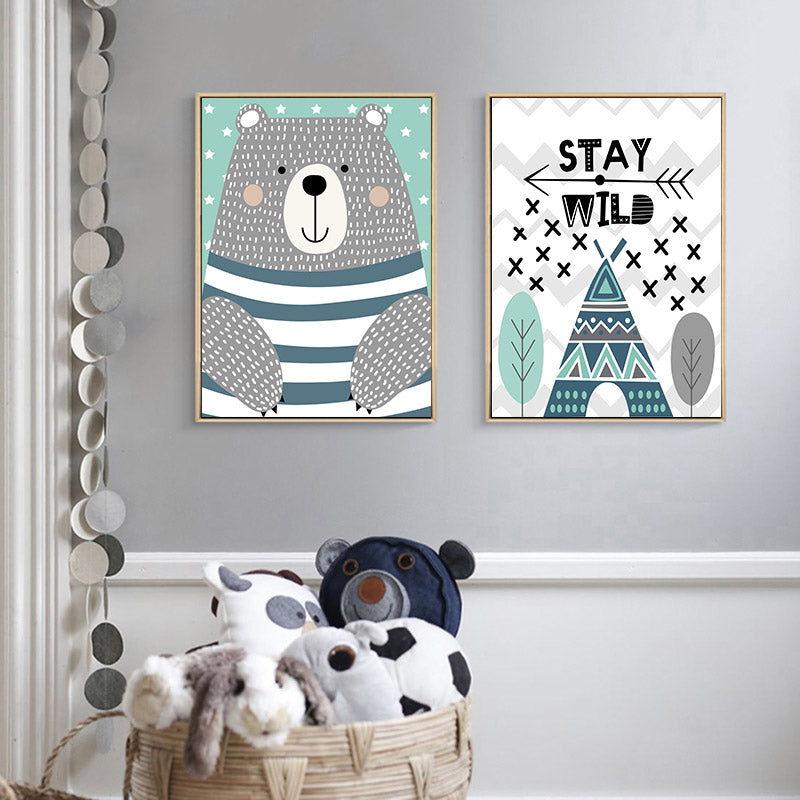 CORX Designs - Big Dream Quotes Bear Nursery Wall Art Canvas - Review