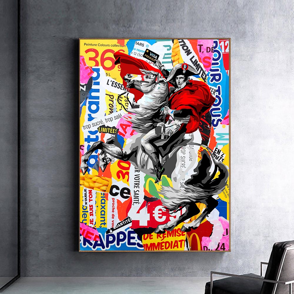 CORX Designs - Graffiti Napoleon Portrait Horse Canvas Art - Review