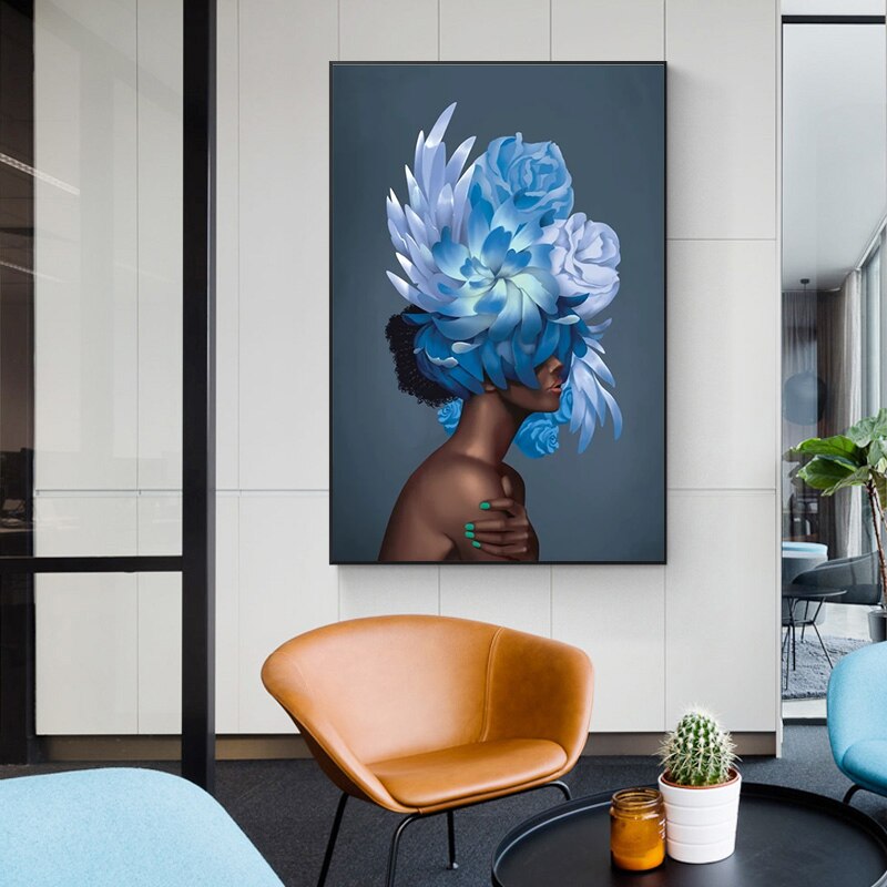 CORX Designs - Sexy Black Woman Flower Canvas Art - Review