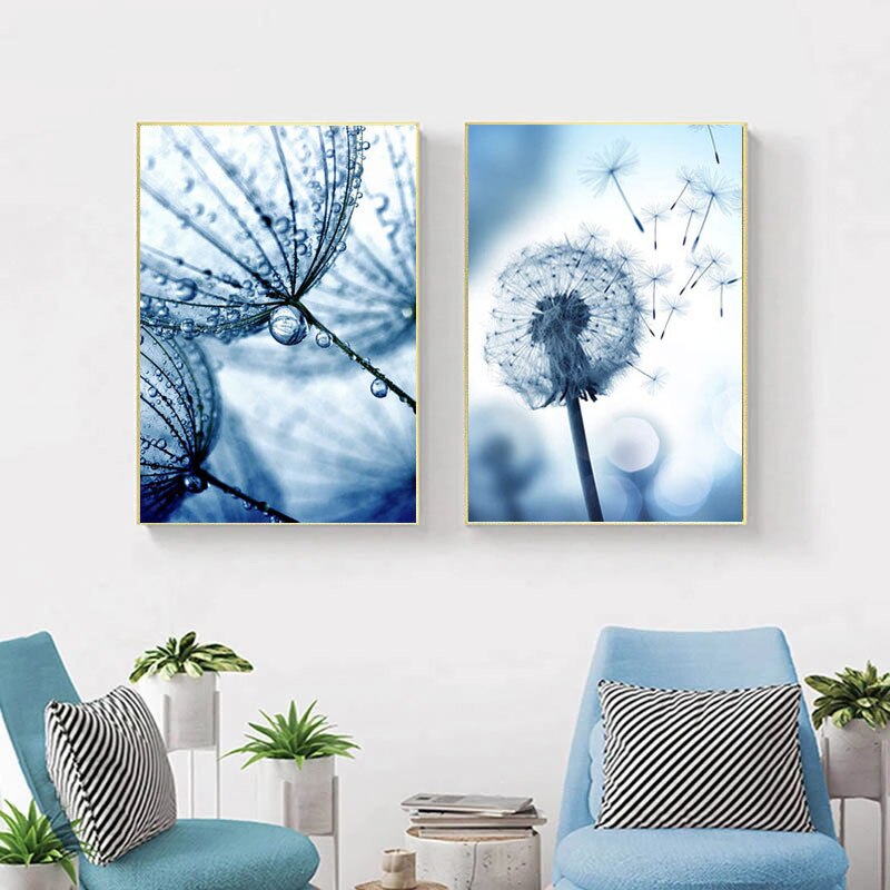 CORX Designs - Blue Plants And Flower Canvas Art - Review