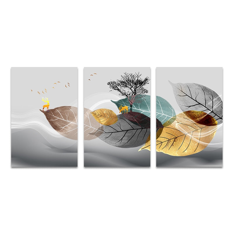 CORX Designs - Nordic Abstract Leaf Canvas Art - Review
