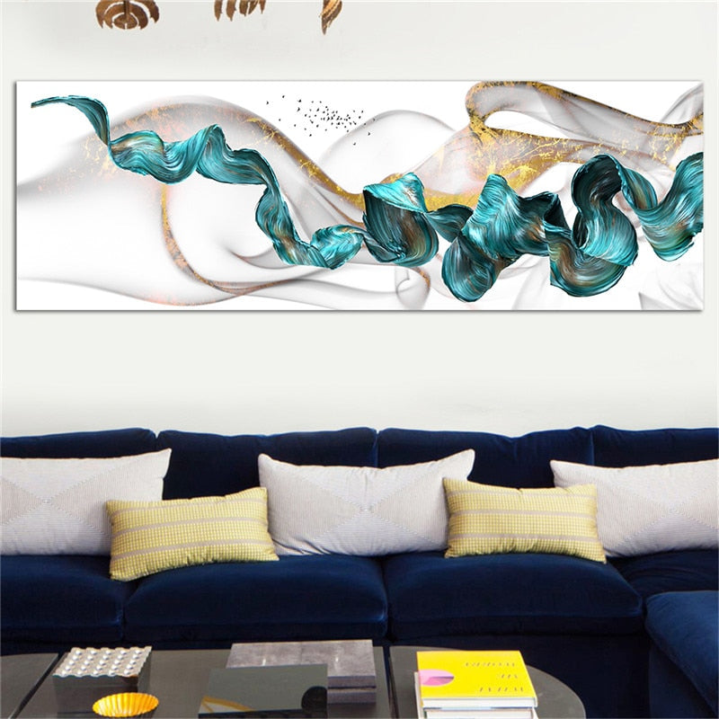 CORX Designs - Drifting Green Abstract Wall Art Canvas - Review