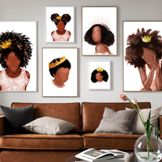CORX Designs - Black Girl and Boy Crown Canvas Art - Review