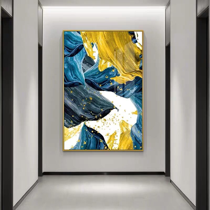 CORX Designs - Golden Blue Foil Nordic Canvas Art - Review