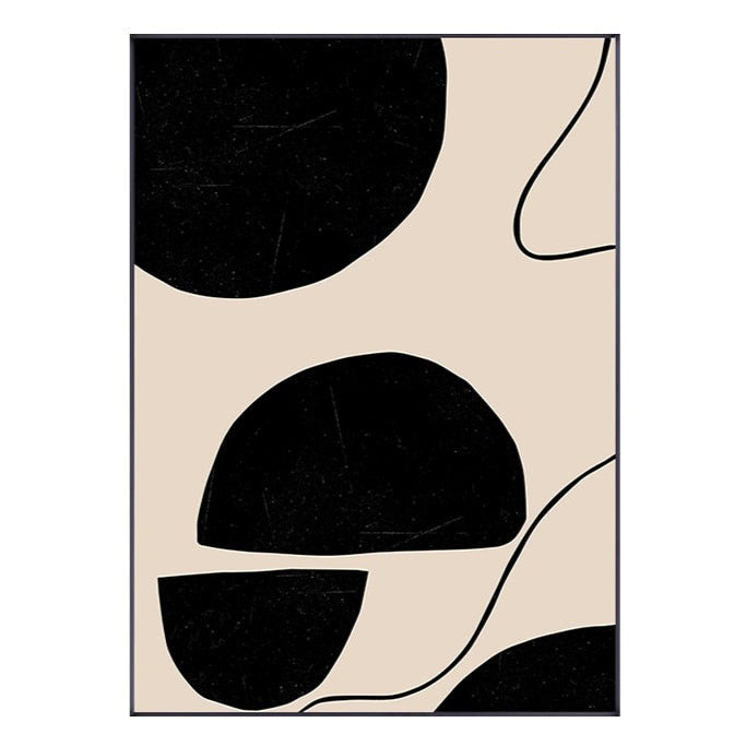 CORX Designs - Abstract Geometric Brown Beige Black Canvas Art - Review