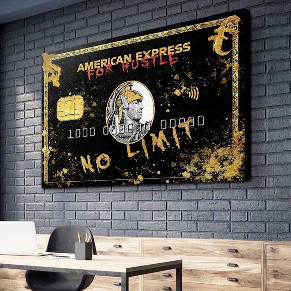 CORX Designs - American Express For Hustle No Limit Bank Card Canvas Art - Review