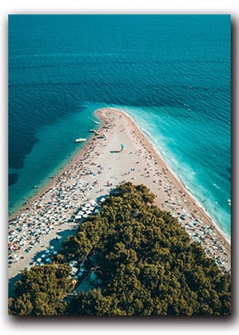 CORX Designs - Beach Overlooking Blue Ocean Canvas Art - Review