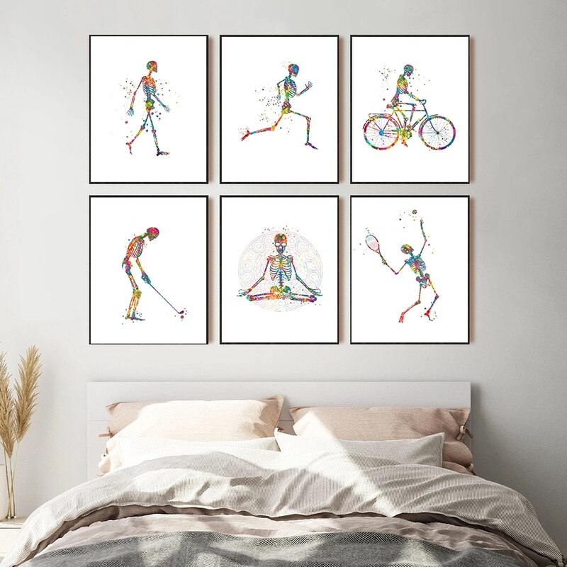 CORX Designs - Skeleton Work Out Canvas Art - Review