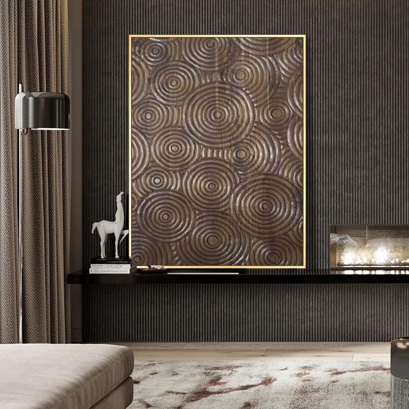 CORX Designs - Retro Black Gold Wood Art Canvas - Review