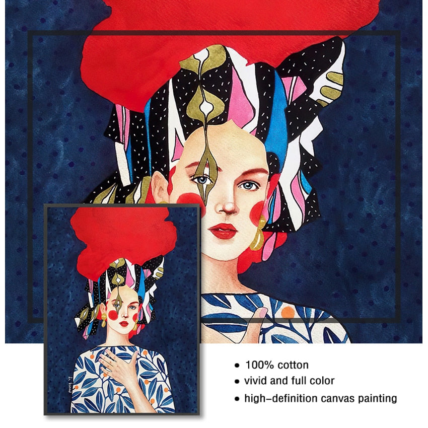 CORX Designs - Woman Big Hair Art Canvas - Review