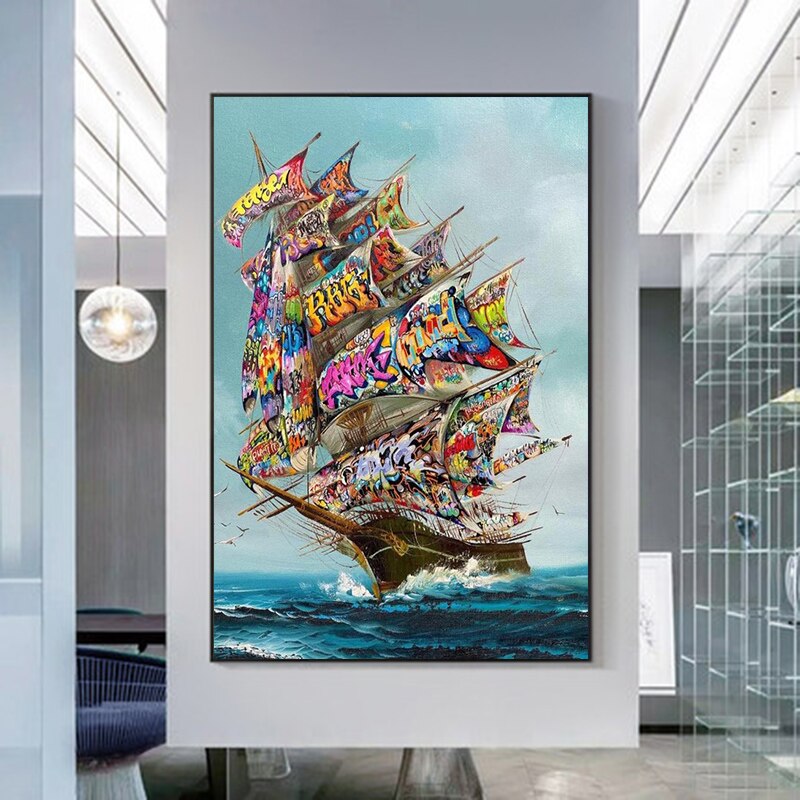 CORX Designs - Pirate Graffiti Ship Canvas Art - Review