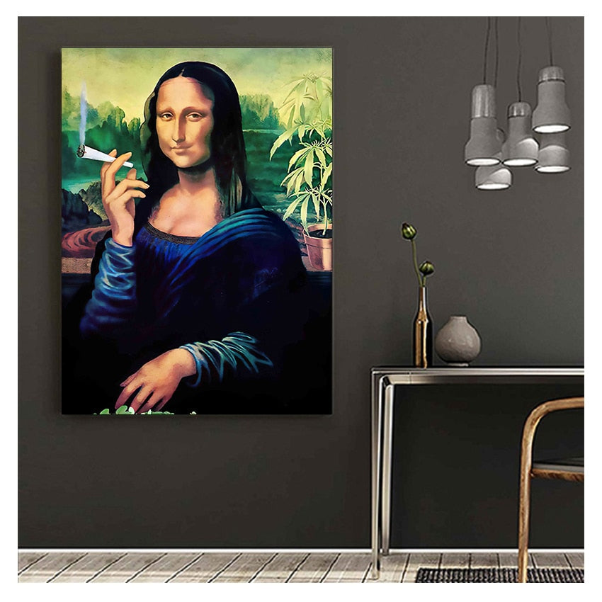 CORX Designs - Art Mona Lisa Smoking Joint Canvas - Review