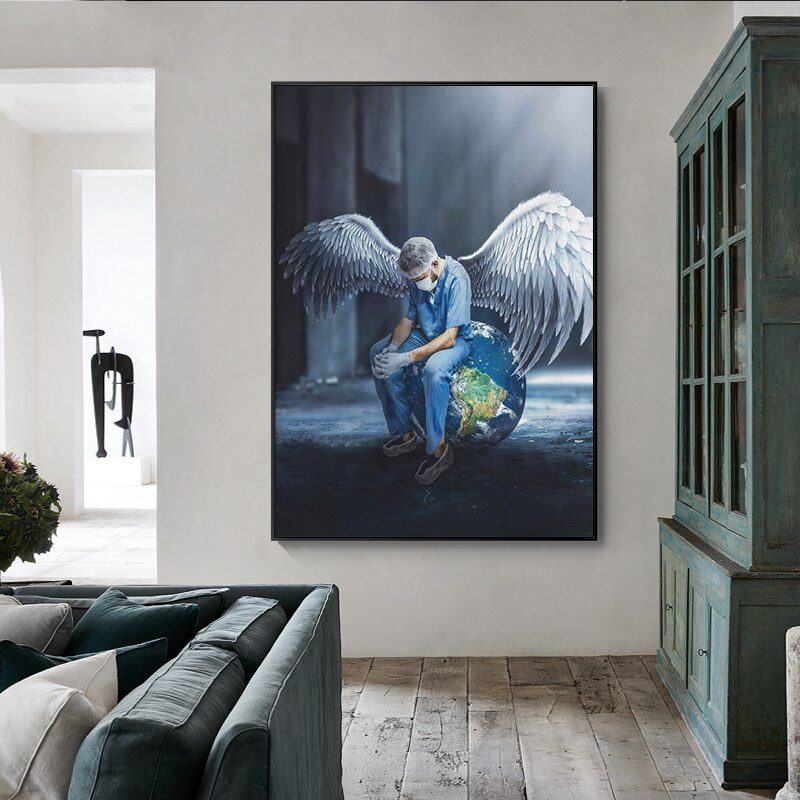 CORX Designs - Nurse Angel Saves The World Canvas Art - Review