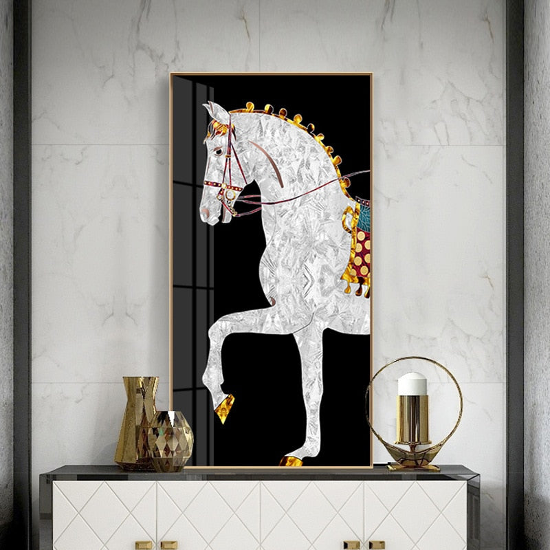 CORX Designs - Luxurious White Horse Canvas Art - Review
