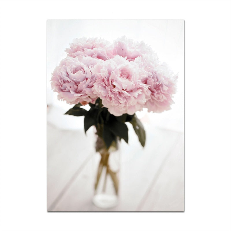 CORX Designs - Pink Rose Peony Cherry Blossoms Canvas Art - Review