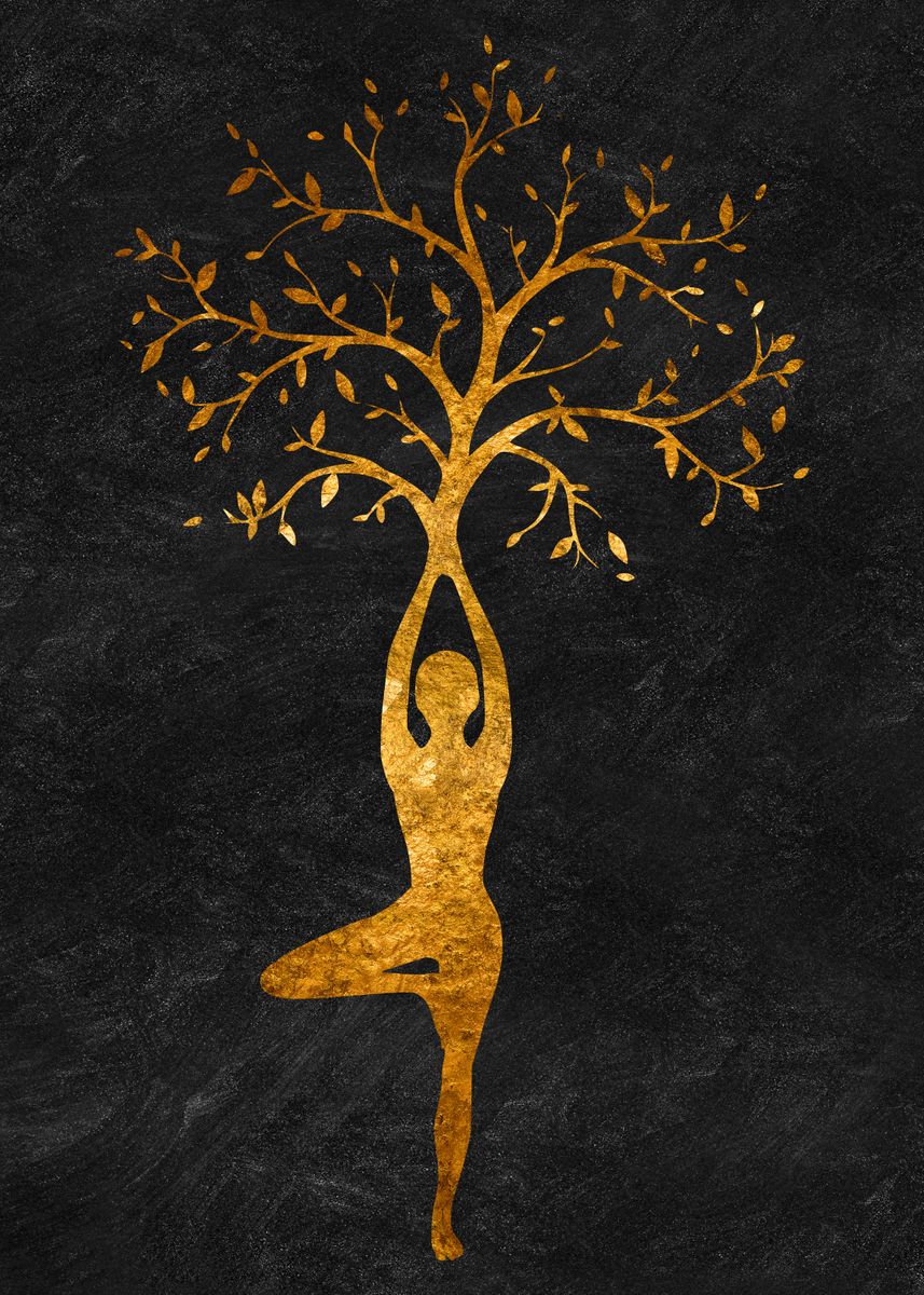 CORX Designs - Yoga Pose Gold Canvas Art - Review