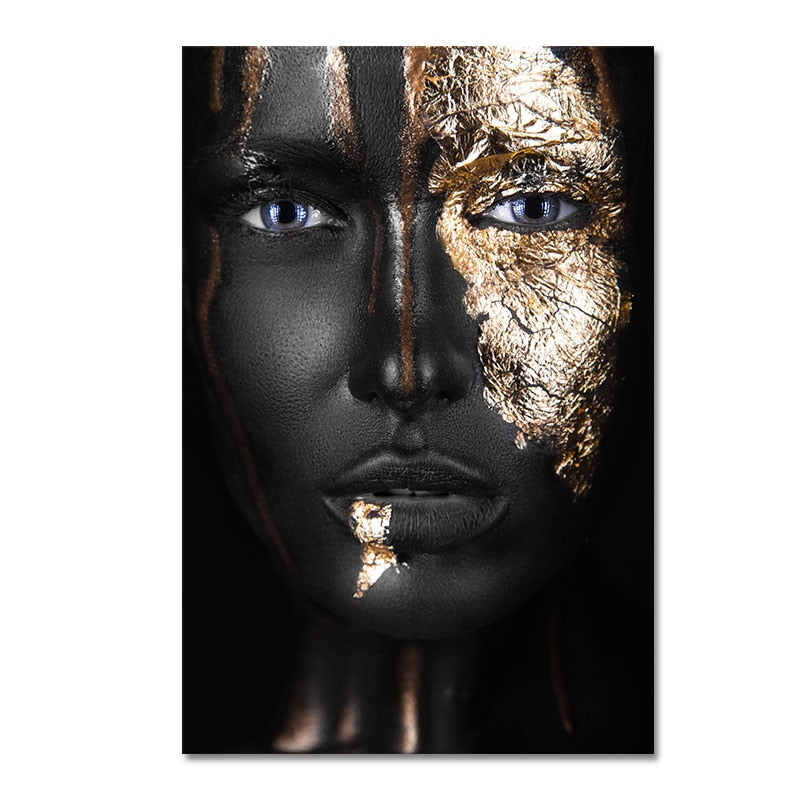 CORX Designs - African Black and Gold Woman Canvas Art - Review