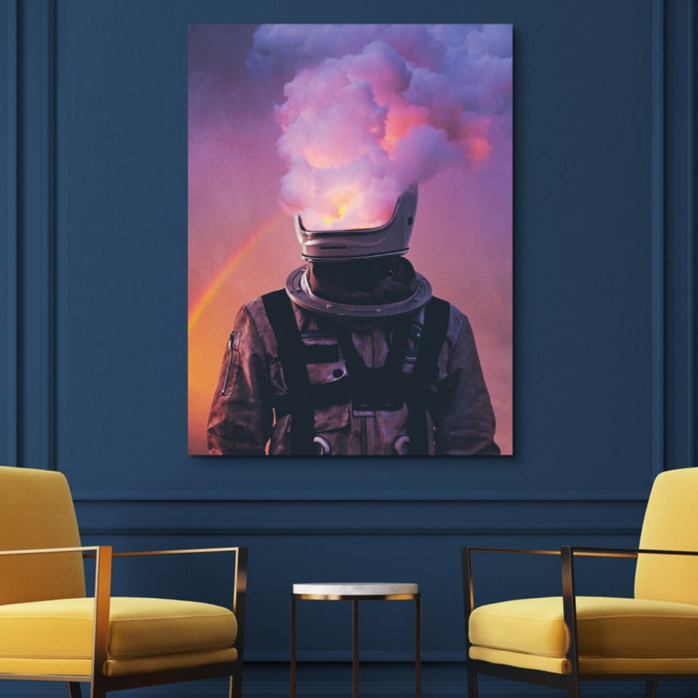 CORX Designs - Astronaut In Space Looking Down On The Earth Canvas Art - Review