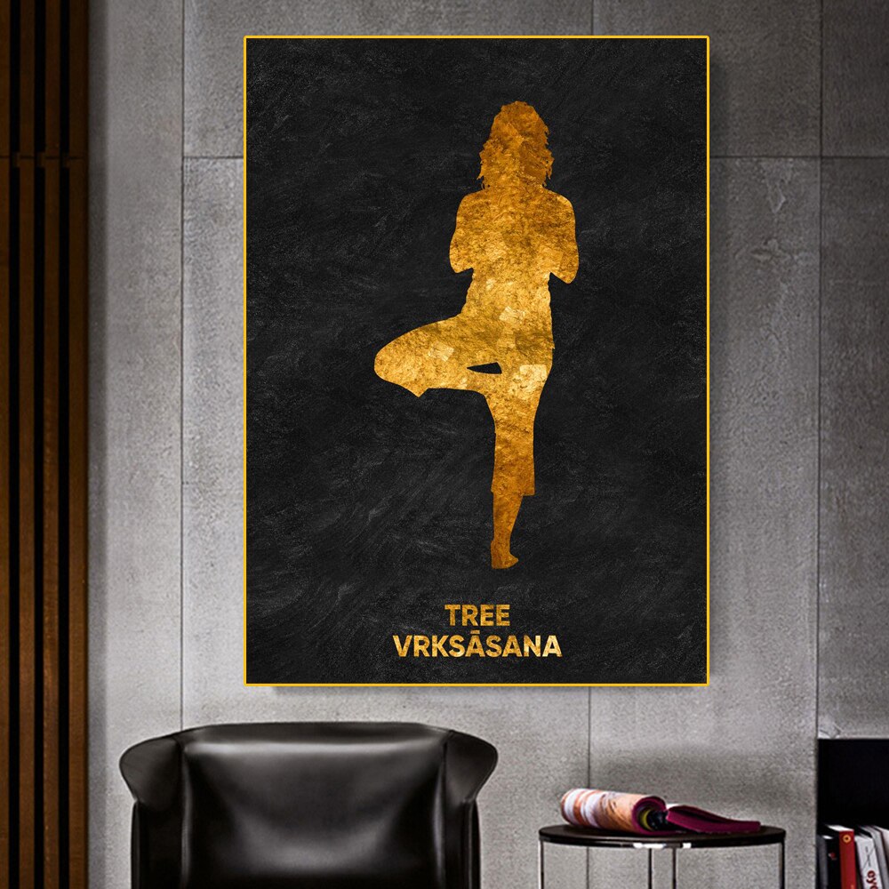CORX Designs - Yoga Pose Gold Canvas Art - Review